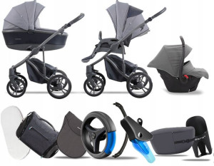 Bebetto 3w1 New 2020 Bresso Grey 24 | Fotelik Mars