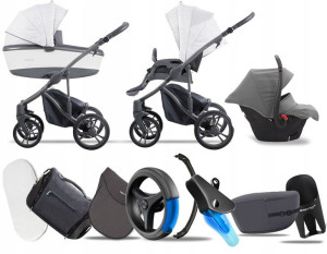 Bebetto 3w1 New 2020 Bresso Grey 22 | Fotelik Mars
