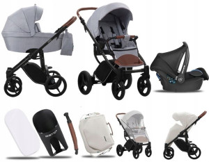 Wózek 3w1 Bebetto Luca 12 Cza|+maxi Cosi Cabriofix