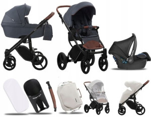 Wózek 3w1 Bebetto Luca 06 Cza|+maxi Cosi Cabriofix