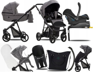 Wózek 4w1 Bebetto Nitello Lj195 Cz|zest. Maxi Cosi
