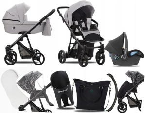 Wózek 3w1 Bebetto Nitello 05 Cz |f. Maxi Cosi Citi