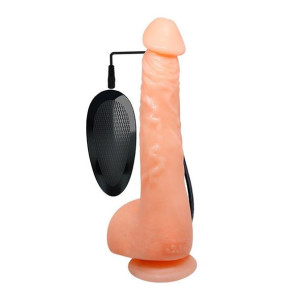 Dildo Wibrator Penis Z Przyssawką I Pilotem 24 Cm
