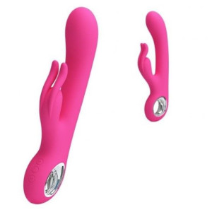 Wibrator CARINA 19cm Dildo sty,ullator Łechtaczki pink