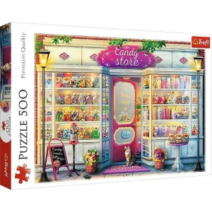 Puzzle 500 Sklepik Ze Słodyczami Trefl