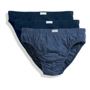 Slipki męskie Classic Slip 3-PACK Fruit Of The Loom Navy/Md Bl Marl XXL