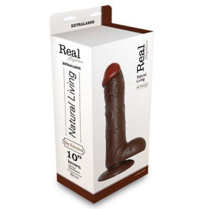 Dildo-fallo Realistico Real Rapture Brown 10""""""""""""""""