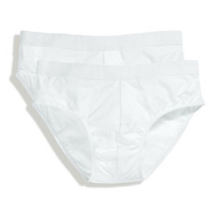 Slipki męskie Classic Sport 2-PACK Fruit Of The Loom Biały L
