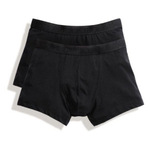 Szorty męskie Classic Shorty 2-PACK Fruit Of The Loom Czarny S