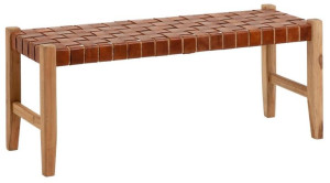 Ławka Calixta 120 cm brązowa sfmeble