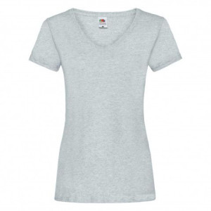 Koszulka damska V-Neck Fruit of the Loom Heather Grey XXL