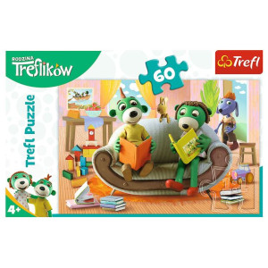 Puzzle 60 Wspólne czytanie bajek Trefliki bajka 17345