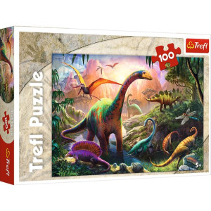 Puzzle Trefl 100 el. 16277 Świat dinozaurów