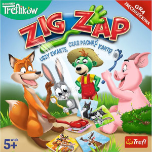 ZIG ZAP Gra planszowa dla dzieci gadżety Trefl 5+