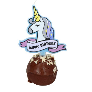 Świeczka Na Tort Jednorożec Happy Birthday
