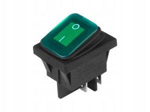 Przełącznik Wyłącznik Switch 12/24v 20a Zielony