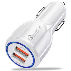 Ładowarka samochodowa 3,1A 2xUSB BK348 QC 3.0  Quick Charge 3.0 biała