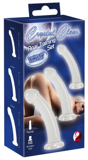 Trzyczęściowy zestaw dildo Anal Training