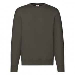 Bluza męska Set-in Sweat Premium Fruit of the Loom Czekoladowy XXL