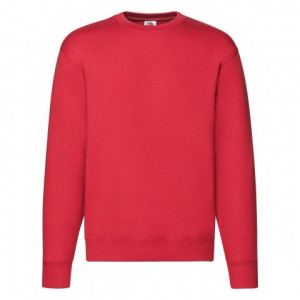 Bluza męska Set-in Sweat Premium Fruit of the Loom Czerwony M