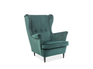 Fotel Lord Velvet Zielony Bluvel 78 / Wenge