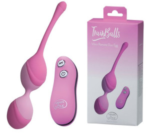 MINDS of LOVE TrainBalls Vibro Remote Duo Egg pink