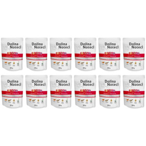 Pakiet Dolina Noteci Premium Serca Wołowe Junior 12 x 300 g