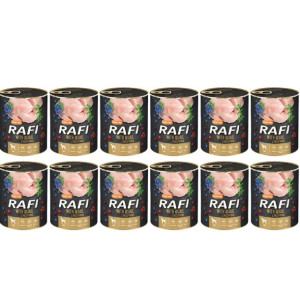 Pakiet Rafi Karma Dla Psa z Przepiórką, Borówką i Żurawiną 12 x 800 G