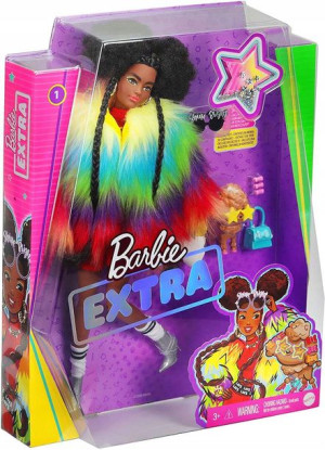BARBIE Extra Moda Lalka z akcesoriami GRN27 GVR04