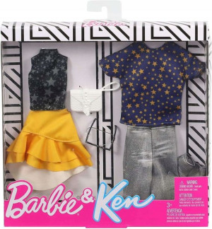 Barbie Ken Ubranko Strój Modne 2 Ubranka Ghx70