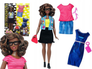 Barbie Lalka + Ubranka Fashionistas Dtd96 Mattel