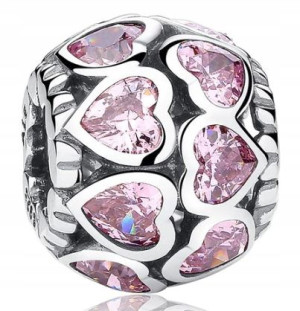 Zawieszka Charms Serca do Pandora Apart S925 Bransoletka