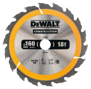 Tarcza do cięcia drewna 160mm x 20mm 18T do pilarek przenośnych DT1931