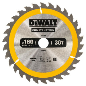 Tarcza do cięcia drewna 160mm x 20mm 30T do pilarek przenośnych DT1932