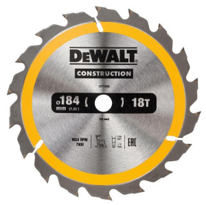 Tarcza do cięcia drewna 184mm x 16mm 18T do pilarek przenośnych DT1938