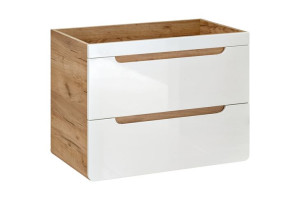 Szafka pod umywalkę 80cm ARUBA 821 Biały Połysk CMD