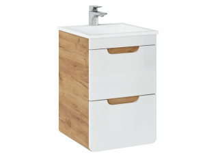 Szafka z umywalką 40cm ARUBA 823 Biały Połysk CMD