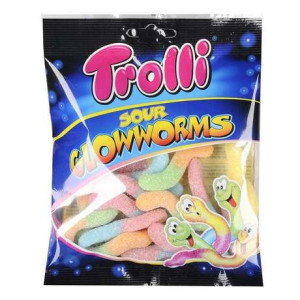Sour Glowworms 100g -żelki