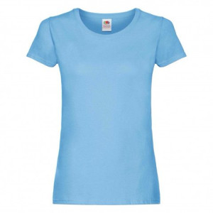 Koszulka damska Ladyfit Original Fruit of the Loom Błękitny L