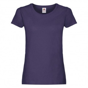 Koszulka damska Ladyfit Original Fruit of the Loom Fioletowy L