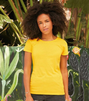 Koszulka damska Ladyfit Original Fruit of the Loom Ceglasty XL