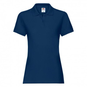 Koszulka damska Premium Polo Fruit of the Loom Granatowy M