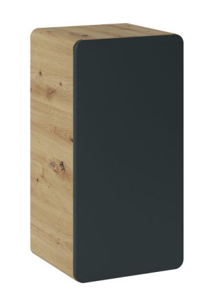 Niska Szafka Łazienkowa 35cm ARUBA Czarny Mat CMD