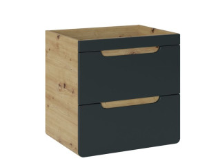 Szafka pod umywalkę 60cm ARUBA Czarny Mat/Craft Złoty CMD