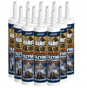 Klej Montażowy MAMUT Glue BIAŁY 290ml 12szt KARTON