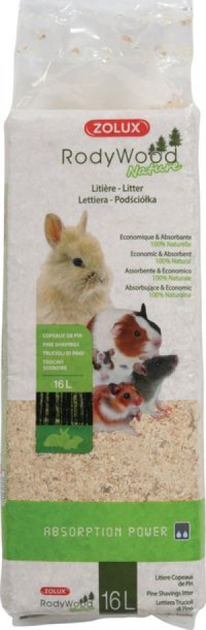 Zolux | RodyWood | Podściółka dla gryzoni i królików - Nature 16l/ 1kg