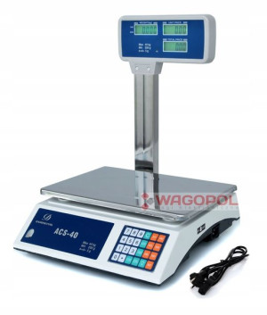 Elektroniczna Waga 40kg 5g Sklepowa Gastronomiczna