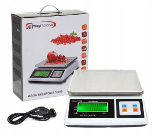 Waga Sklepowa 30kg 1g Magazynowa Gastronomiczna ++