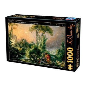 Puzzle 1000 Francois Boucher, Rzeka Z Świątynią