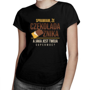 Sprawiam, że czekolada znika koszulka dla niej prezent